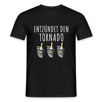 Tornado entzünden Mallorca Bier - Männer T-Shirt - Schwarz - Vorne - AI Model Male 178 light (178cm)