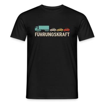 LKW Fahrer Führungskraft Fernfahrer - Männer T-Shirt - Schwarz - Vorne - AI Model Male 178 light (178cm)