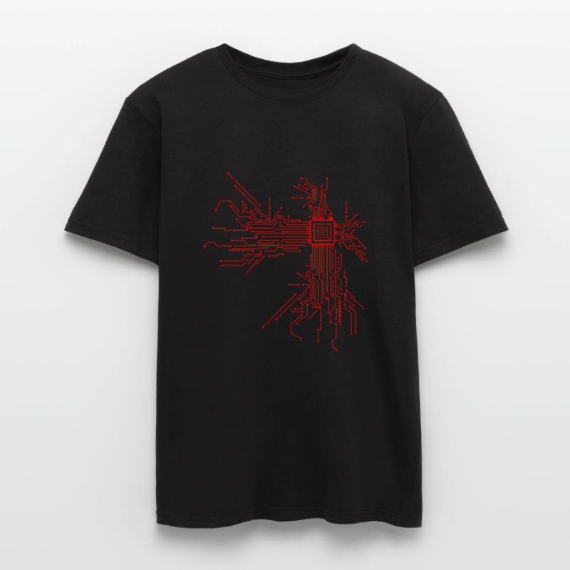 Cpu computer nerd informaticien programmeur T-shirt homme