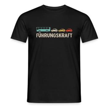 Busfahrer Linienbus Führungskraft Bus - Männer T-Shirt - Schwarz - Vorne - AI Model Male 178 light (178cm)