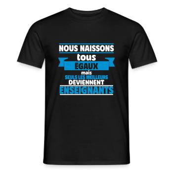 Les meilleurs enseignants - T-shirt homme - noir - Devant - AI Model Male 178 light (178cm)