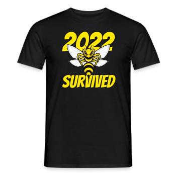 2022 Wasps - Men's T-Shirt - black - Front - AI Model Male 178 light (178cm)