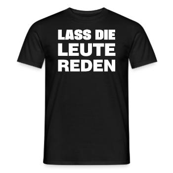 Lass die Leute reden - Männer T-Shirt - Schwarz - Vorne - AI Model Male 178 light (178cm)