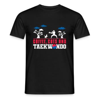 TKD Korean Martial Arts Tae Kwon - Männer T-Shirt - Schwarz - Vorne - AI Model Male 178 light (178cm)