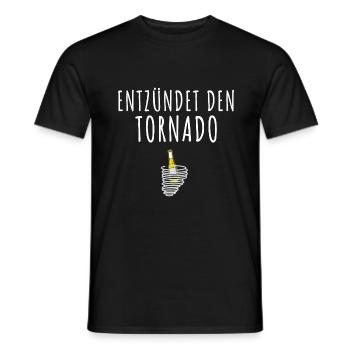 Tornado entzünden Mallorca Bier - Männer T-Shirt - Schwarz - Vorne - AI Model Male 178 light (178cm)