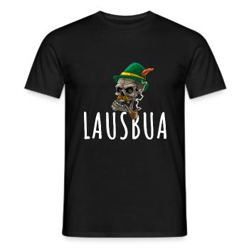 Lausbua Lederhosen - Männer T-Shirt - Schwarz - Vorne - AI Model Male 178 light (178cm)