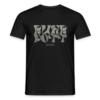 Ruhrpott Duisburg - Männer T-Shirt - Schwarz - Vorne - AI Model Male 178 light (178cm)