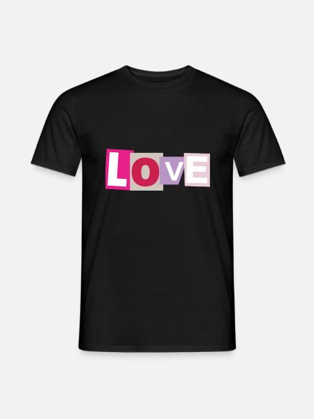 Love - T-shirt homme - noir