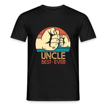 Cadeau tonton uncle best ever oncle - T-shirt homme - noir - Devant - AI Model Male 178 light (178cm)