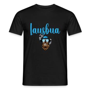 Lausbua Lausbub Lederhosen Trachten - Men's T-Shirt - black - Front - AI Model Male 178 light (178cm)