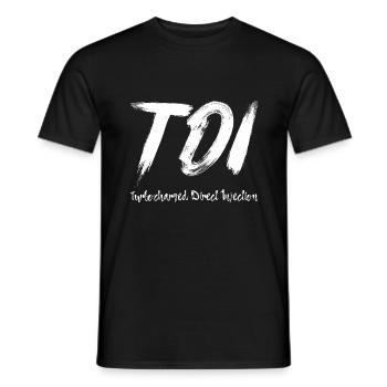 TDI Turbocharged Direct Injection Shirt Gift - Men's T-Shirt - black - Front - AI Model Male 178 light (178cm)