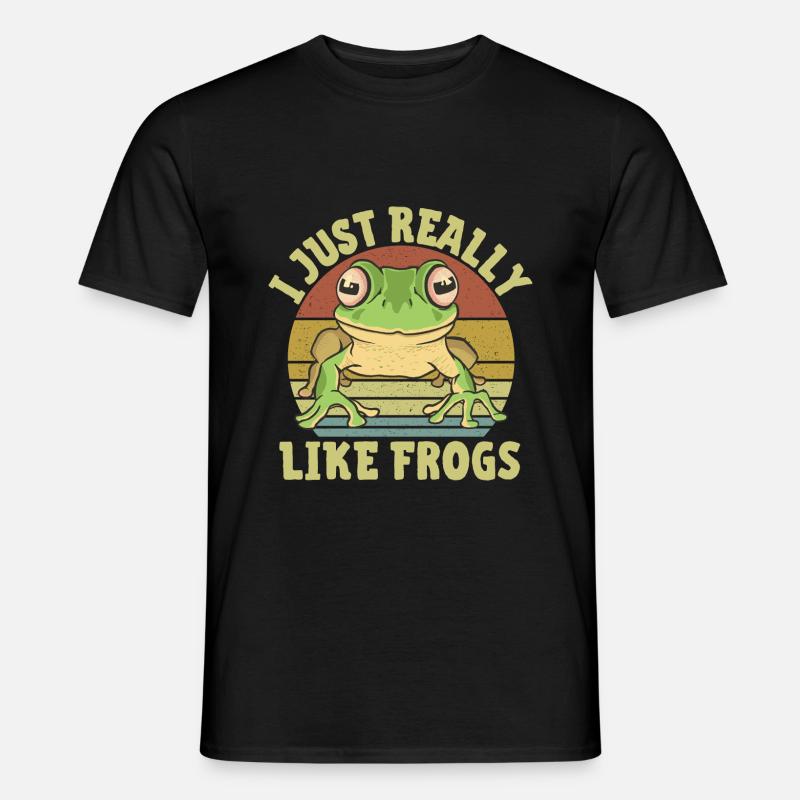 Frosch - Männer T-Shirt - Schwarz