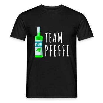 Pfefferminz Likör Pfeffi Vatertag Sauf - Männer T-Shirt - Schwarz - Vorne - AI Model Male 178 light (178cm)