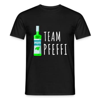 Pfefferminz Likör Pfeffi Vatertag Sauf - Männer T-Shirt - Schwarz - Vorne - AI Model Male 178 light (178cm)