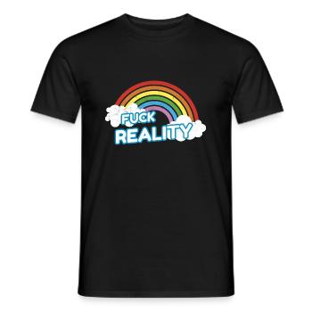 Fuck Reality Rainbow Pride - T-shirt homme - noir - Devant - AI Model Male 178 light (178cm)