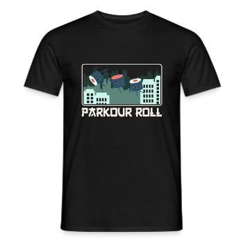Parkour Freerunning Traceur - Männer T-Shirt - Schwarz - Vorne - AI Model Male 178 light (178cm)