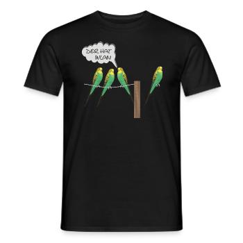 lustiges wlan - Männer T-Shirt - Schwarz - Vorne - AI Model Male 178 light (178cm)