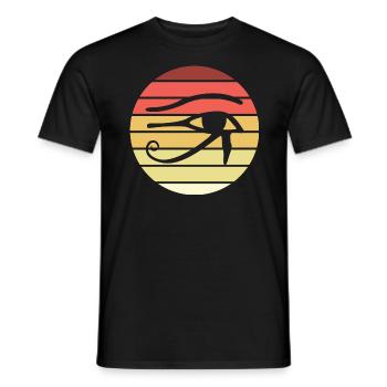 Eye Of Horus Retro Style Vintage - Men's T-Shirt - black - Front - AI Model Male 178 light (178cm)