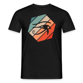 Eye Of Horus Retro Style Vintage - Men's T-Shirt - black - Front - AI Model Male 178 light (178cm)