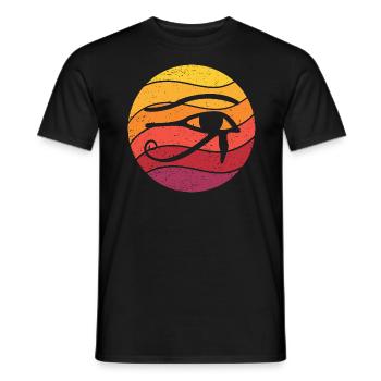 Eye Of Horus Retro Style Vintage - Men's T-Shirt - black - Front - AI Model Male 178 light (178cm)