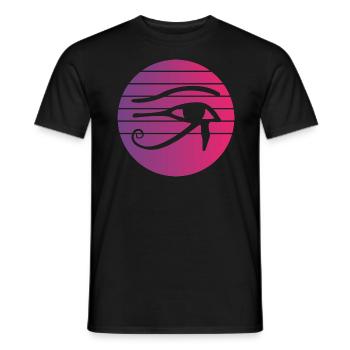 Eye Of Horus Retro Style Vintage - Men's T-Shirt - black - Front - AI Model Male 178 light (178cm)