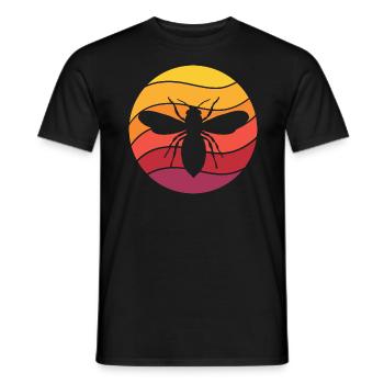 Honigbiene Retro Style Vintage - Männer T-Shirt - Schwarz - Vorne - AI Model Male 178 light (178cm)