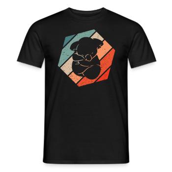Koala Retro Style Vintage - Men's T-Shirt - black - Front - AI Model Male 178 light (178cm)