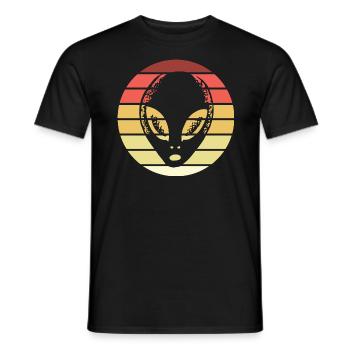 Alien Retro Style Vintage - Männer T-Shirt - Schwarz - Vorne - AI Model Male 178 light (178cm)
