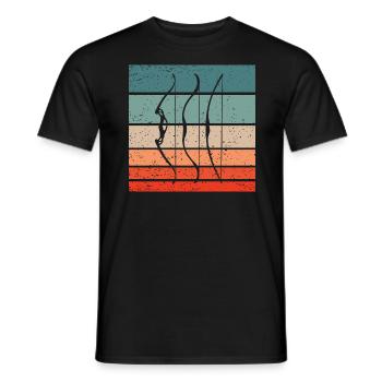 Archery Retro Style Vintage - Men's T-Shirt - black - Front - AI Model Male 178 light (178cm)