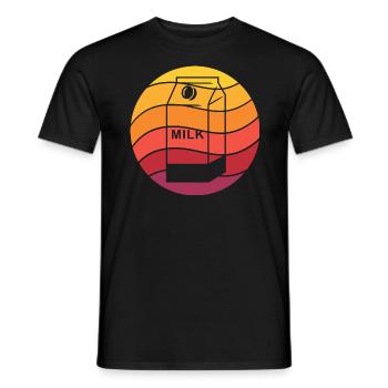 Milchkarton Retro Style Vintage - Männer T-Shirt - Schwarz - Vorne - AI Model Male 178 light (178cm)