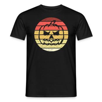 Citrouille Rétro Style Vintage - T-shirt homme - noir - Devant - AI Model Male 178 light (178cm)