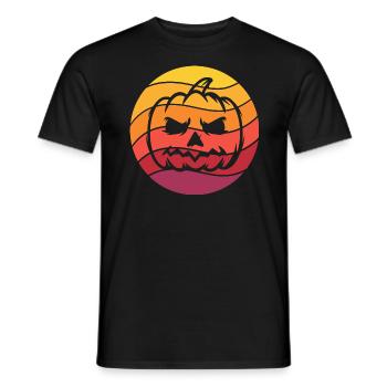 Citrouille Rétro Style Vintage - T-shirt homme - noir - Devant - AI Model Male 178 light (178cm)