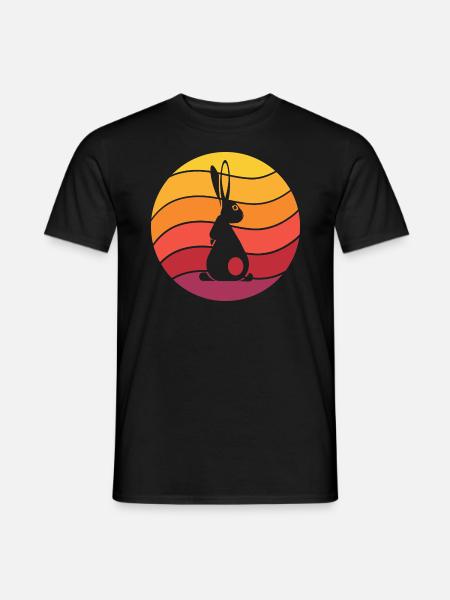 Rabbit Retro Style Vintage - Men's T-Shirt - black