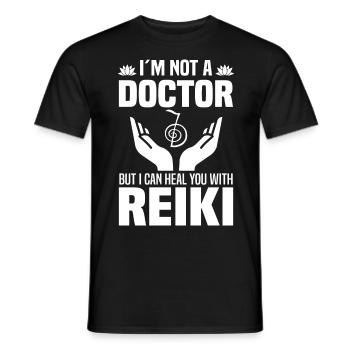 Reiki Geschenkideen | Reiki Meister Achtsamkeit - Männer T-Shirt - Schwarz - Vorne - AI Model Male 178 light (178cm)