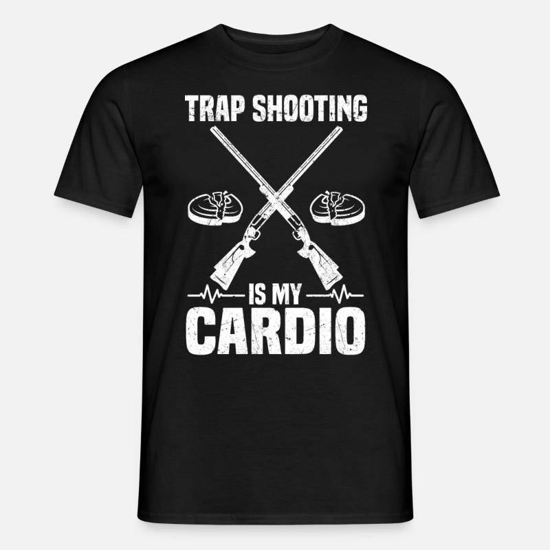 Trapschießen - Männer T-Shirt - Schwarz