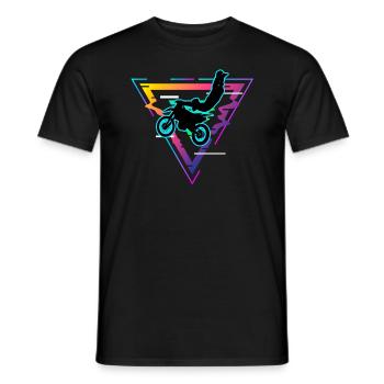 motocross - Männer T-Shirt - Schwarz - Vorne - AI Model Male 178 light (178cm)
