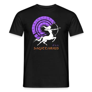 Female Centaur - Sagittarius astrology zodiac-arch - Men's T-Shirt - black - Front - AI Model Male 178 light (178cm)