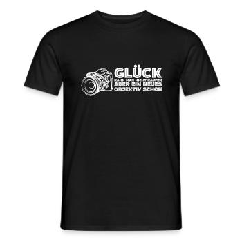 Fotografen Glück Kamera - Männer T-Shirt - Schwarz - Vorne - AI Model Male 178 light (178cm)