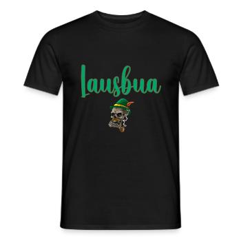 Lausbua Lausbub Lederhosen Trachten - Männer T-Shirt - Schwarz - Vorne - AI Model Male 178 light (178cm)