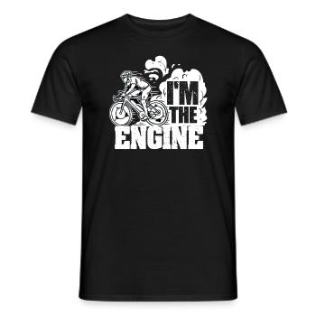 I'm the engine - Männer T-Shirt - Schwarz - Vorne - AI Model Male 178 light (178cm)