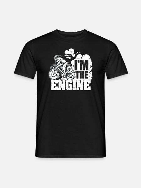 I'm the engine - Men's T-Shirt - black