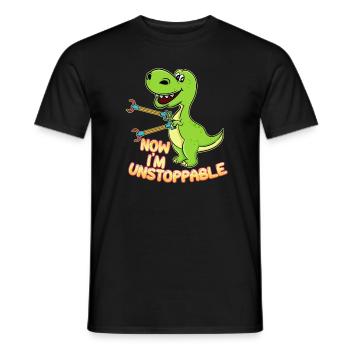 Now I Am Unstoppable - Men's T-Shirt - black - Front - AI Model Male 178 light (178cm)
