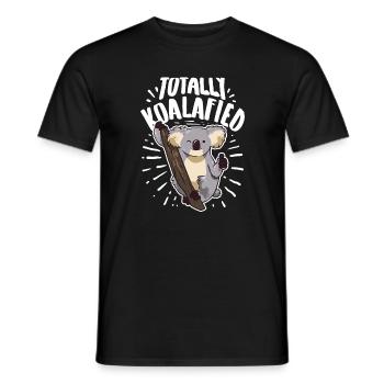 Totally Koalafied - T-shirt homme - noir - Devant - AI Model Male 178 light (178cm)