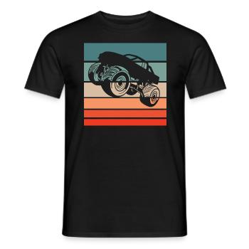 Monster Truck Retro Style Vintage - Männer T-Shirt - Schwarz - Vorne - AI Model Male 178 light (178cm)