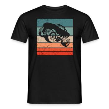 Monster Truck Retro Style Vintage - Männer T-Shirt - Schwarz - Vorne - AI Model Male 178 light (178cm)