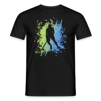 Hockey Player Hockey Boys Field Hockey - Men's T-Shirt - black - Front - AI Model Male 178 light (178cm)