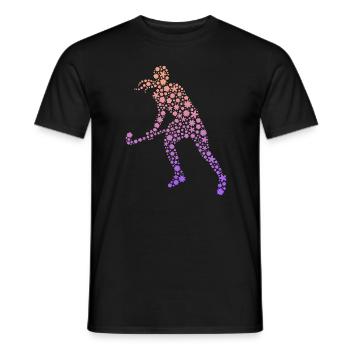 Joueur de hockey Joueur de hockey sur gazon - T-shirt homme - noir - Devant - AI Model Male 178 light (178cm)