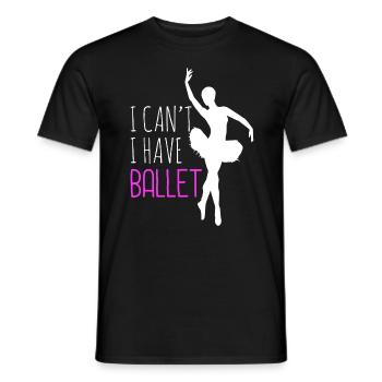 Danseuse de ballet élégante aux mouvements gracieux - T-shirt homme - noir - Devant - AI Model Male 178 light (178cm)