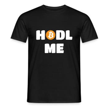 HODL ME Bitcoin - T-shirt homme - noir - Devant - AI Model Male 178 light (178cm)