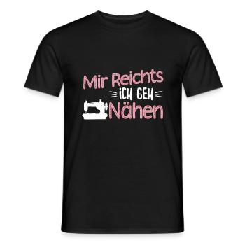 Mir reichts ich geh Nähen - Männer T-Shirt - Schwarz - Vorne - AI Model Male 178 light (178cm)